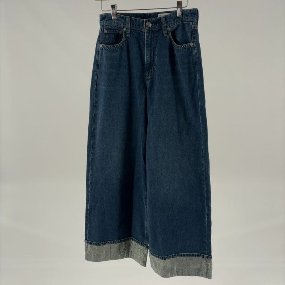 rag & bone Jewel Ankle Wide Leg Jeans